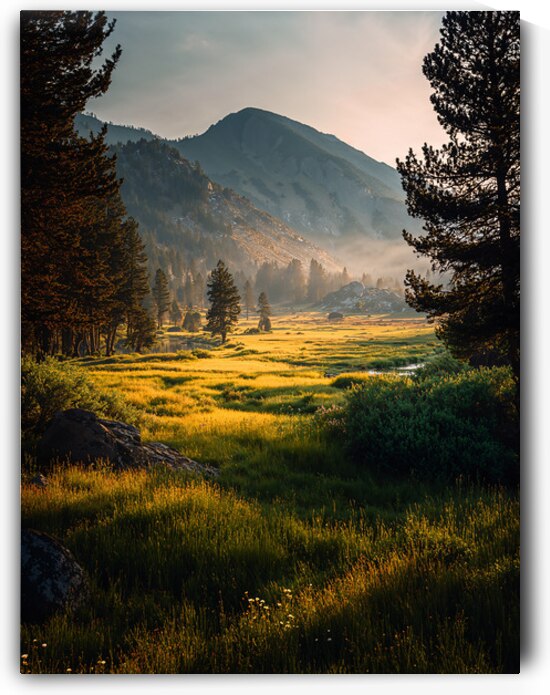 Mountain meadow sunrise 2 by Infinite Wall Art