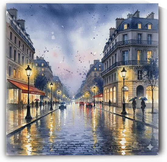 Parisian street  by Romio albadawy