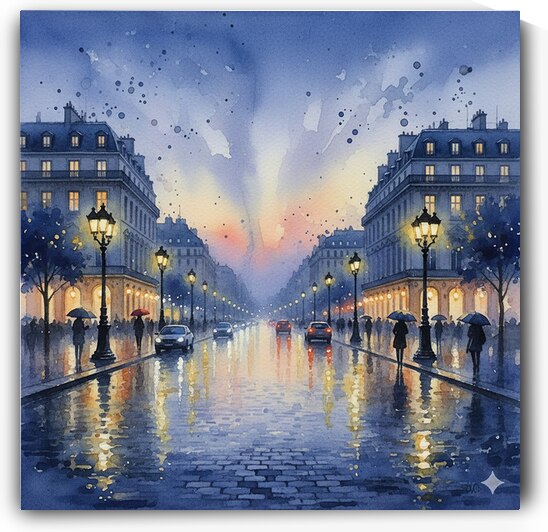 Parisian street  by Romio albadawy