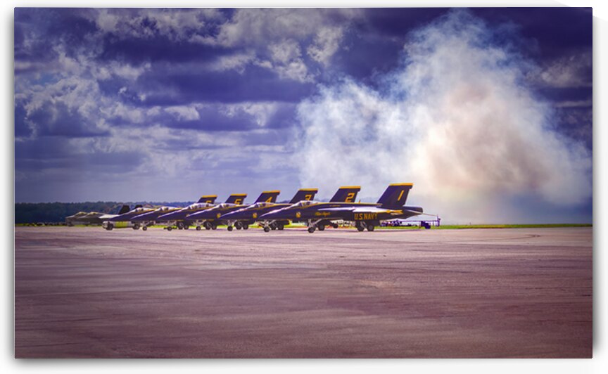 Blue Angles Flightline Start-up by Norma Brandsberg Photography