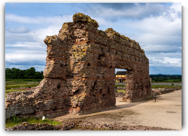 The Old Work is a wall to the baths of the large Roman settlemen by Steve Heap