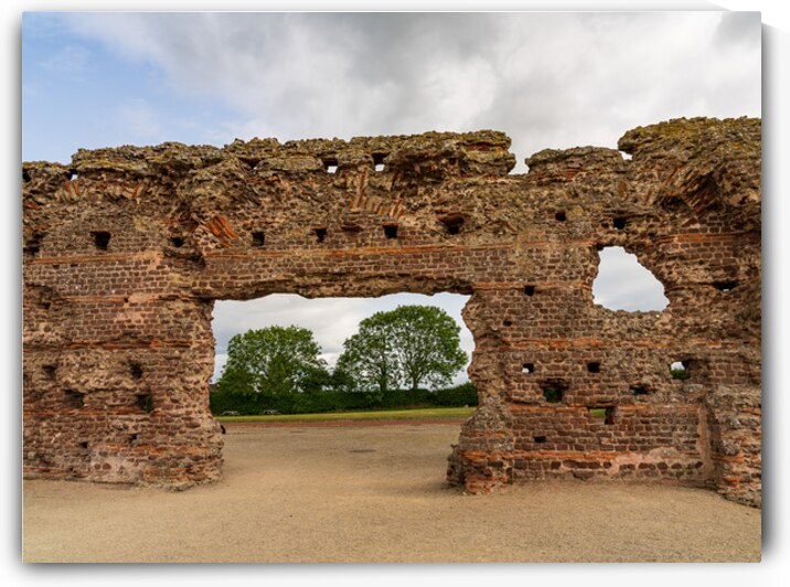 The Old Work is a wall to the baths of the large Roman settlemen by Steve Heap