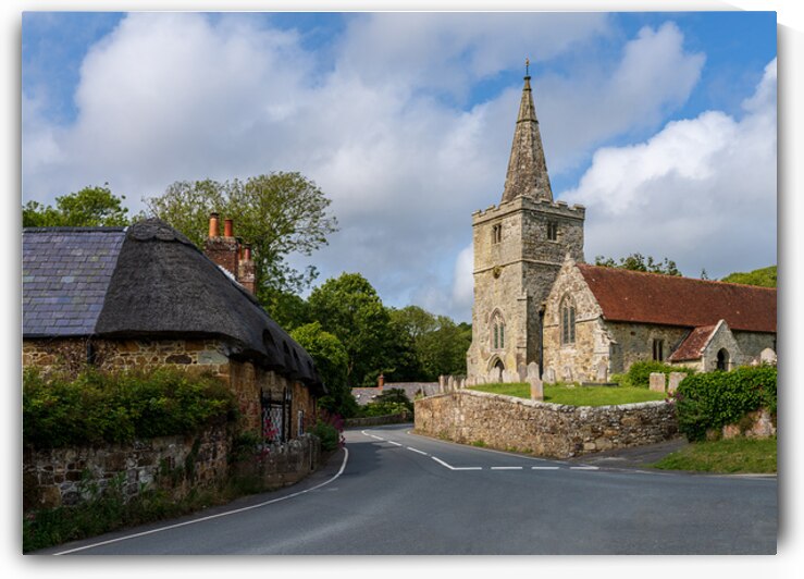 St Peters Church in Shorwell on the Isle of Wight  by Steve Heap