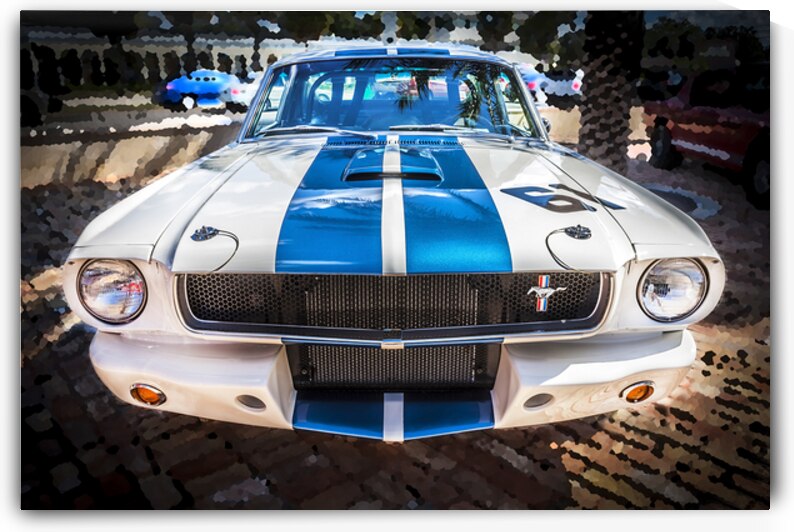 1965 White Ford Shelby GT350 Mustang X1 6 by Rich Franco