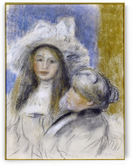 Portrait of Berthe Morisot and her daughter by Auguste Renoir