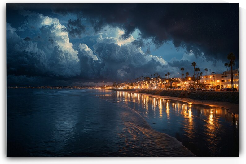 oceanside night 1 by Infinite Wall Art