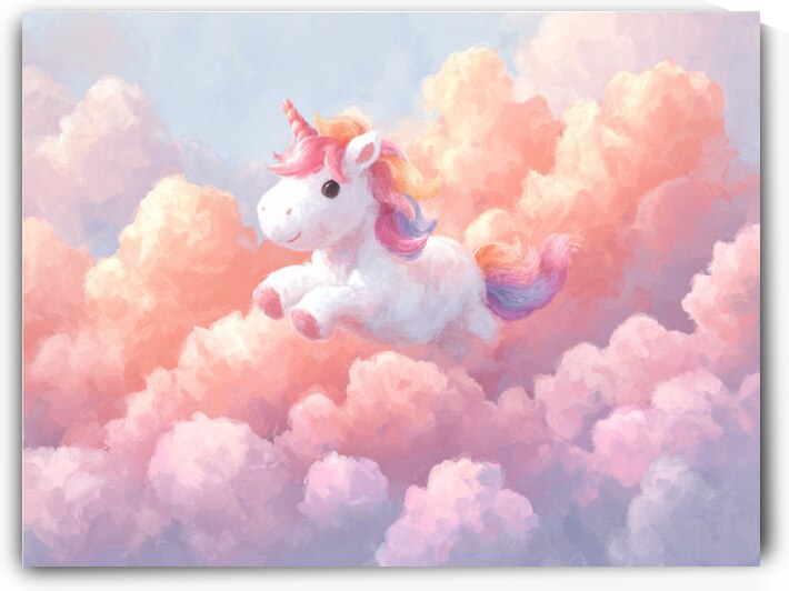 rainbow unicorn by Infinite Wall Art