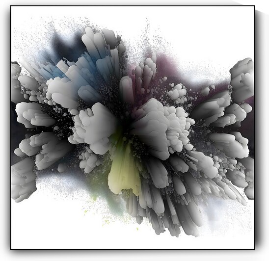 Monochrome Catalyst – Dynamic Monochromatic Abstract Print by Savage Art Prints