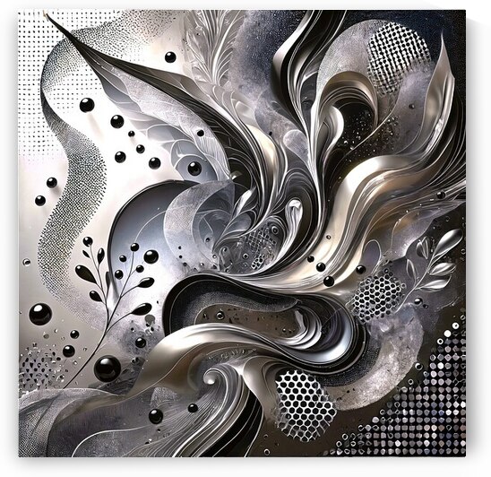 Metallic Abstract by Byron Johnson