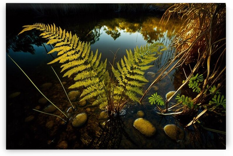 Golden Ferns by Vythryd Arts