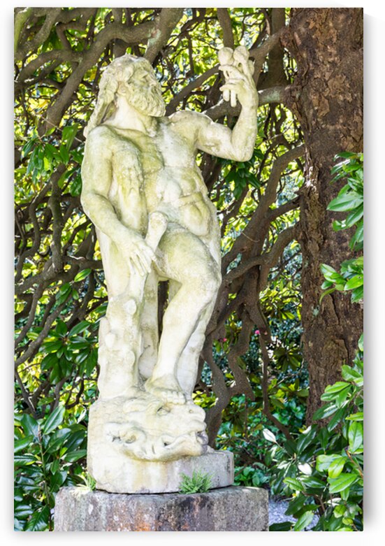Hercules statue located in Villa Pallavicino park. Elegant Itali by Paolo Modena