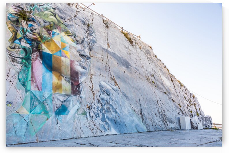 The famous David murales by Kobra inspired by Michelangelo. Str by Paolo Modena