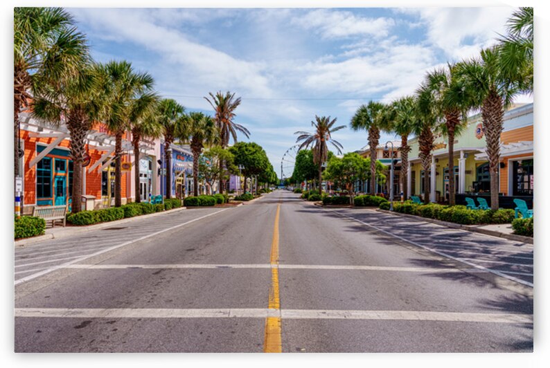 Middle Of Panama Pier Park Street by Jennifer White