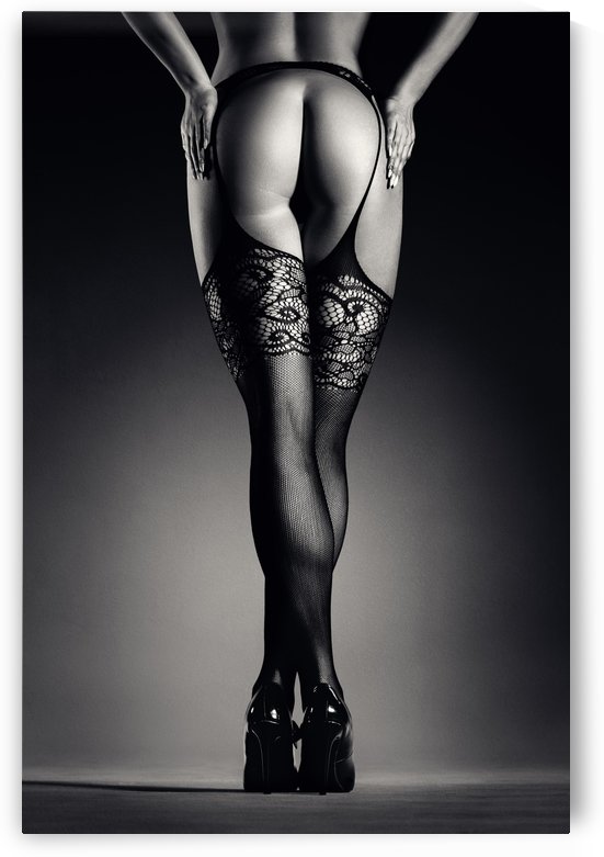 Sensual legs in stockings by Johan Swanepoel