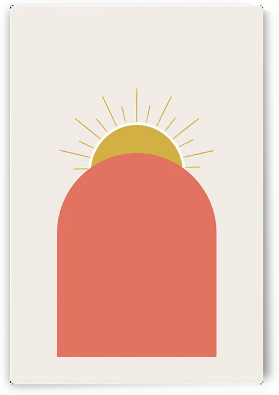 Boho arch sunrise by Micheal david