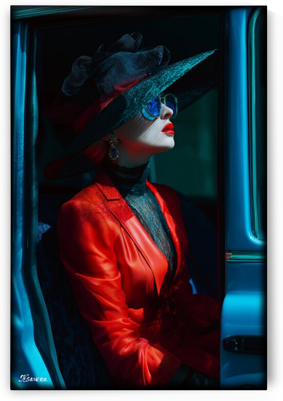 Lady in red FA 25 2x3  6 by Ksavera ART