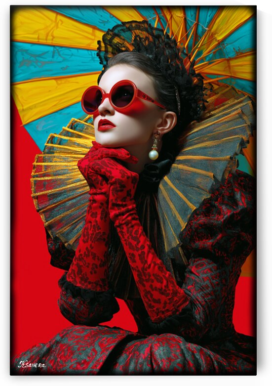 Lady in red FA 25 2x3  11 by Ksavera ART