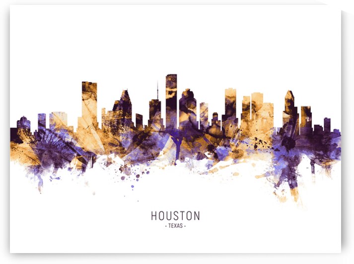 Houston Texas Skyline by Michael Tompsett