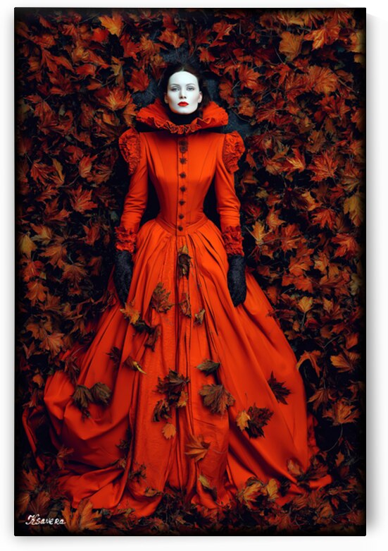 Lady in red FA 25 2x3  32 by Ksavera ART