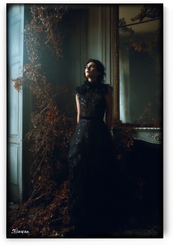 Lady in old house FA 25 2x3  38 by Ksavera ART