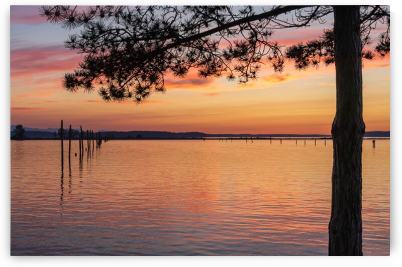 Dramatic sunset clouds over Possession Sound Everett in Washingt by Steve Heap