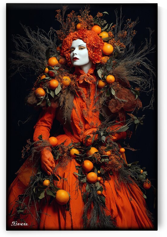 Lady orange FA 25 2x3  41 by Ksavera ART
