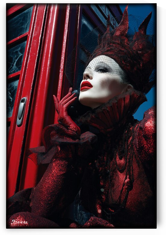 Portrait of lady in London FA 25 2x3  48 by Ksavera ART