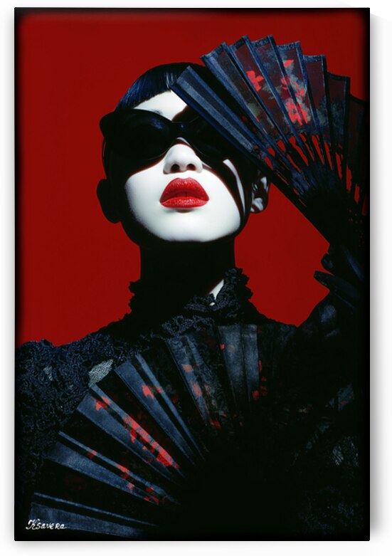 Portrait of geisha FA 25 2x3  56 by Ksavera ART