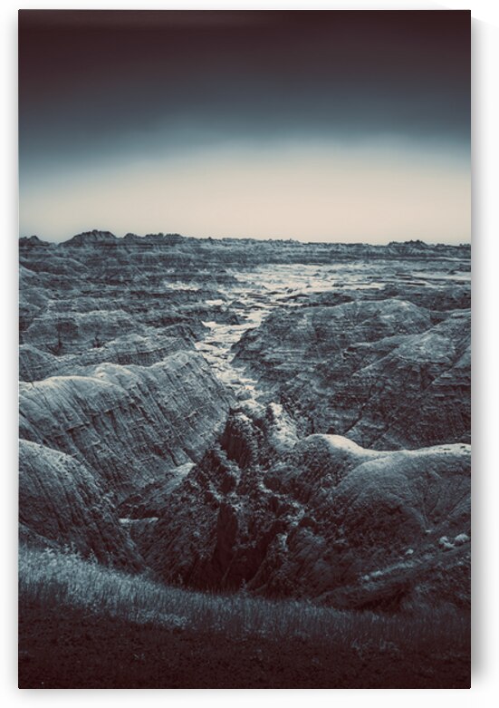 Shadows of the Earth: The Enchanting White River in Badlands by Dream World Images
