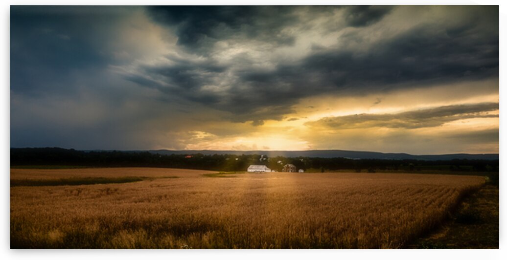 Farmland Sunset by Dream World Images