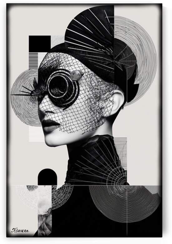 Futuristic portrait FA 25 2x3  95 by Ksavera ART