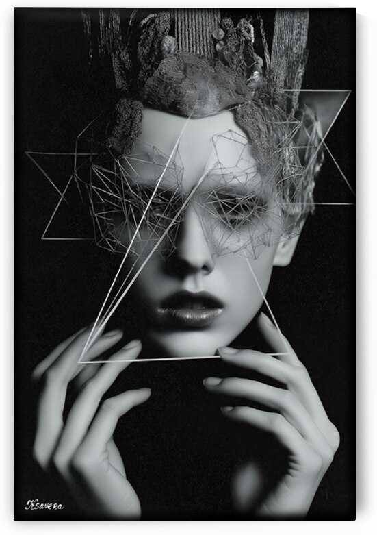 Futuristic portrait FA 25 2x3  94 by Ksavera ART
