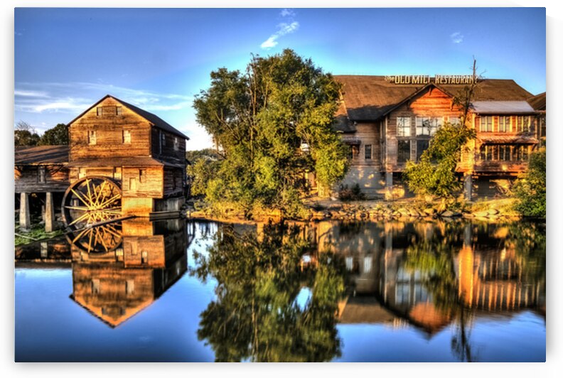 Sunset on The Old Mill – Pigeon Forge Tennessee by Shelia Hunt Photography
