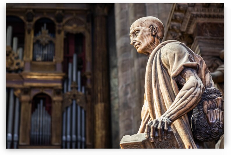 Statue of Saint Bartholomew flayed   San Bartolomeo Scorticato   by Paolo Modena