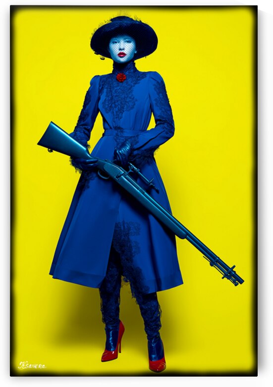 Lady in blue FA 25 2x3  119 by Ksavera ART