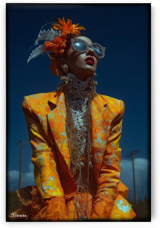 Portrait of lady FA 25 2x3  118 by Ksavera ART