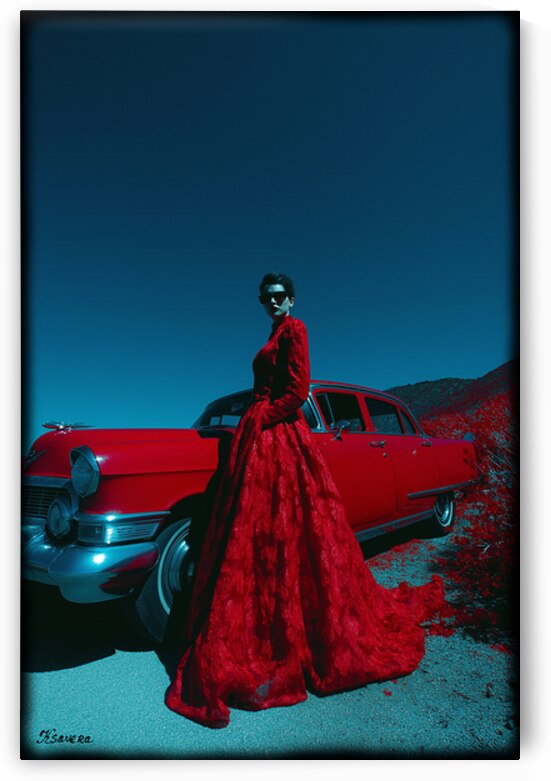 Lady in red FA 25 2x3  133 by Ksavera ART