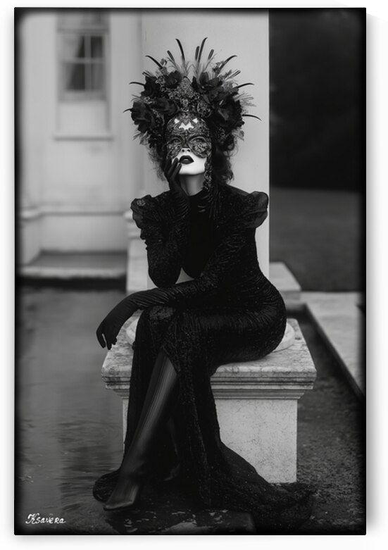 Portrait of lady FA 25 2x3  132 by Ksavera ART