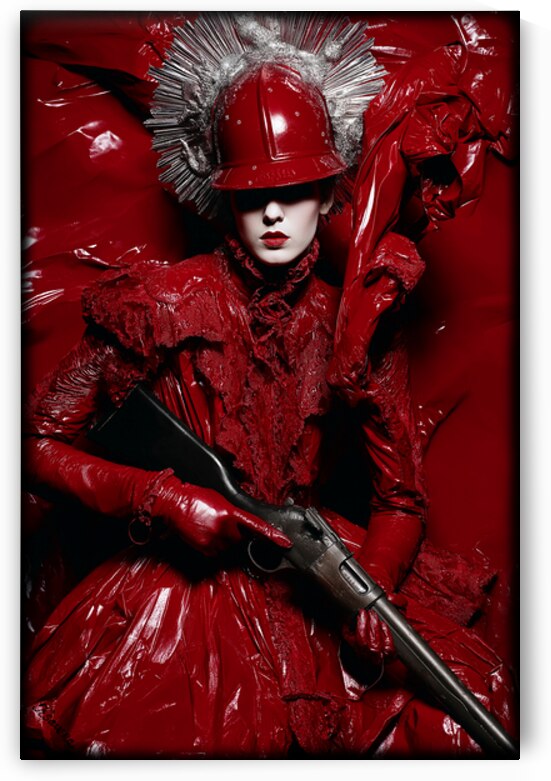 Lady in red FA 25 2x3  135 by Ksavera ART