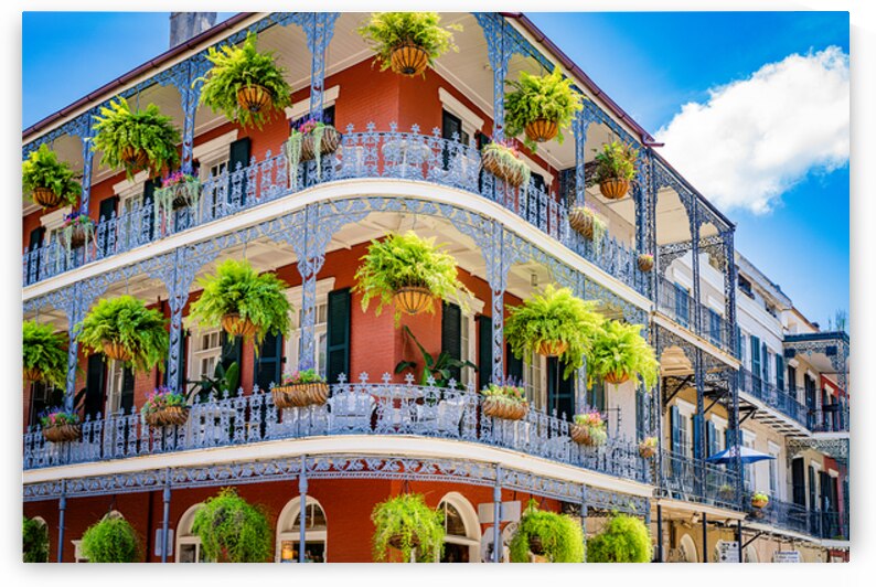 The Wrought Iron Balconies of the French Quarter by Ron Miller