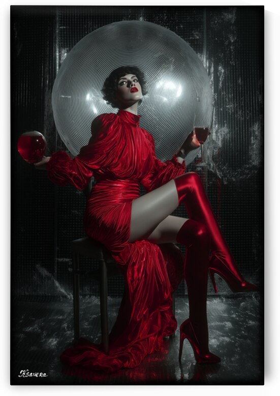 Lady in red FA 25 2x3  205 by Ksavera ART