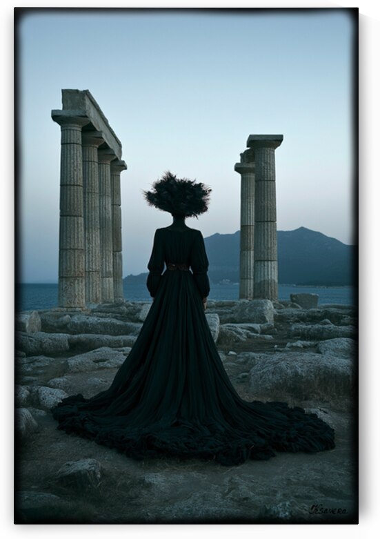 Lady in Greece FA 25 2x3  202 by Ksavera ART