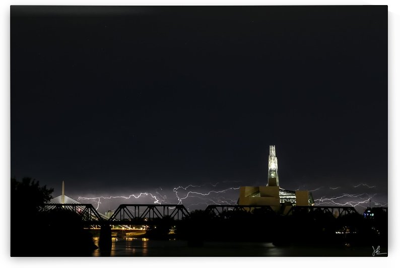 Winnipeg Skyline Storm by Jackson Brown