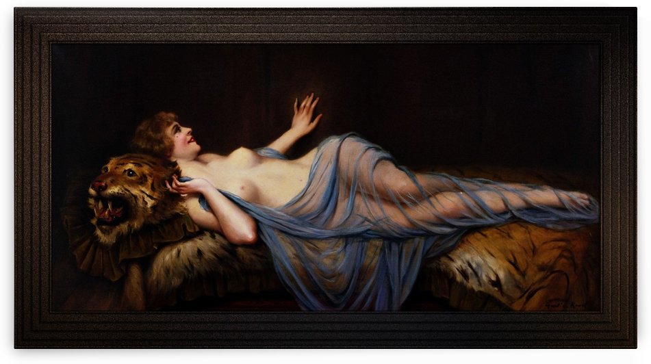 Woman With The Tiger by Francois Martin-Kavel by xzendor7