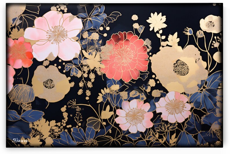 Japanese floral art FA 25 2x3  479 by Ksavera ART