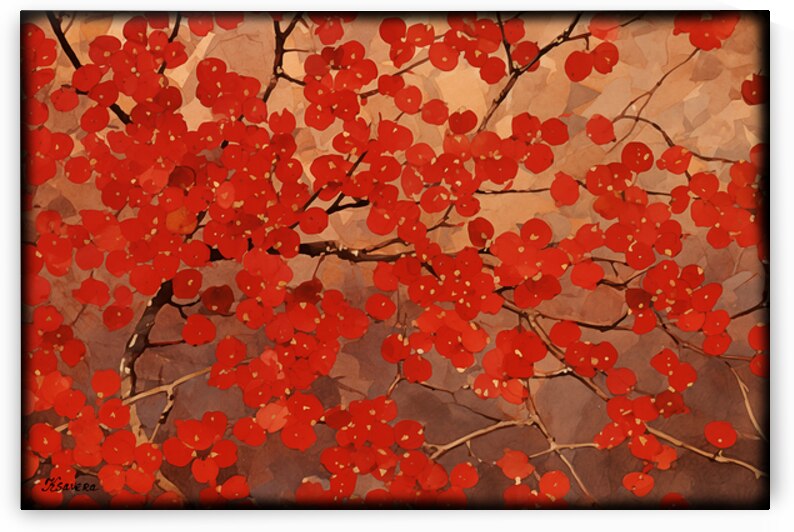 Japanese floral art FA 25 2x3  463 by Ksavera ART