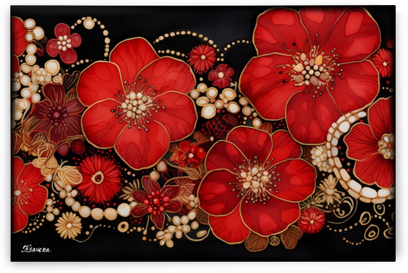 Japanese floral art FA 25 2x3  452 by Ksavera ART