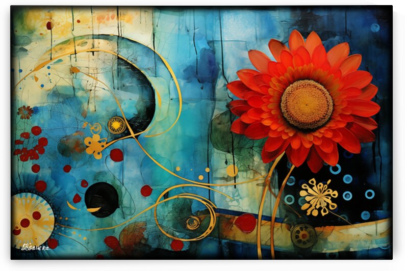 Japanese floral art FA 25 2x3  459 by Ksavera ART