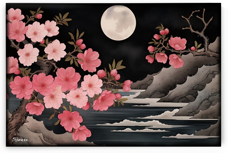 Japanese floral art FA 25 2x3  465 by Ksavera ART