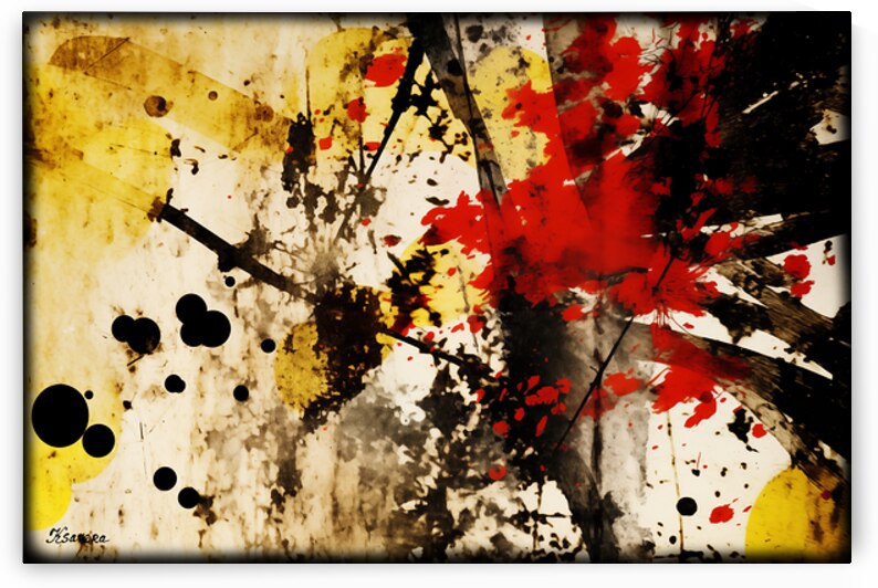 Japanese abstract art FA 25 2x3  460 by Ksavera ART